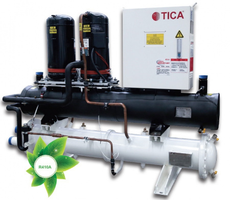 TWS30MDG4 модульный чиллер TICA с водяным охлаждением (тепловой насос - геотермальные источники) - 113,4 кВт